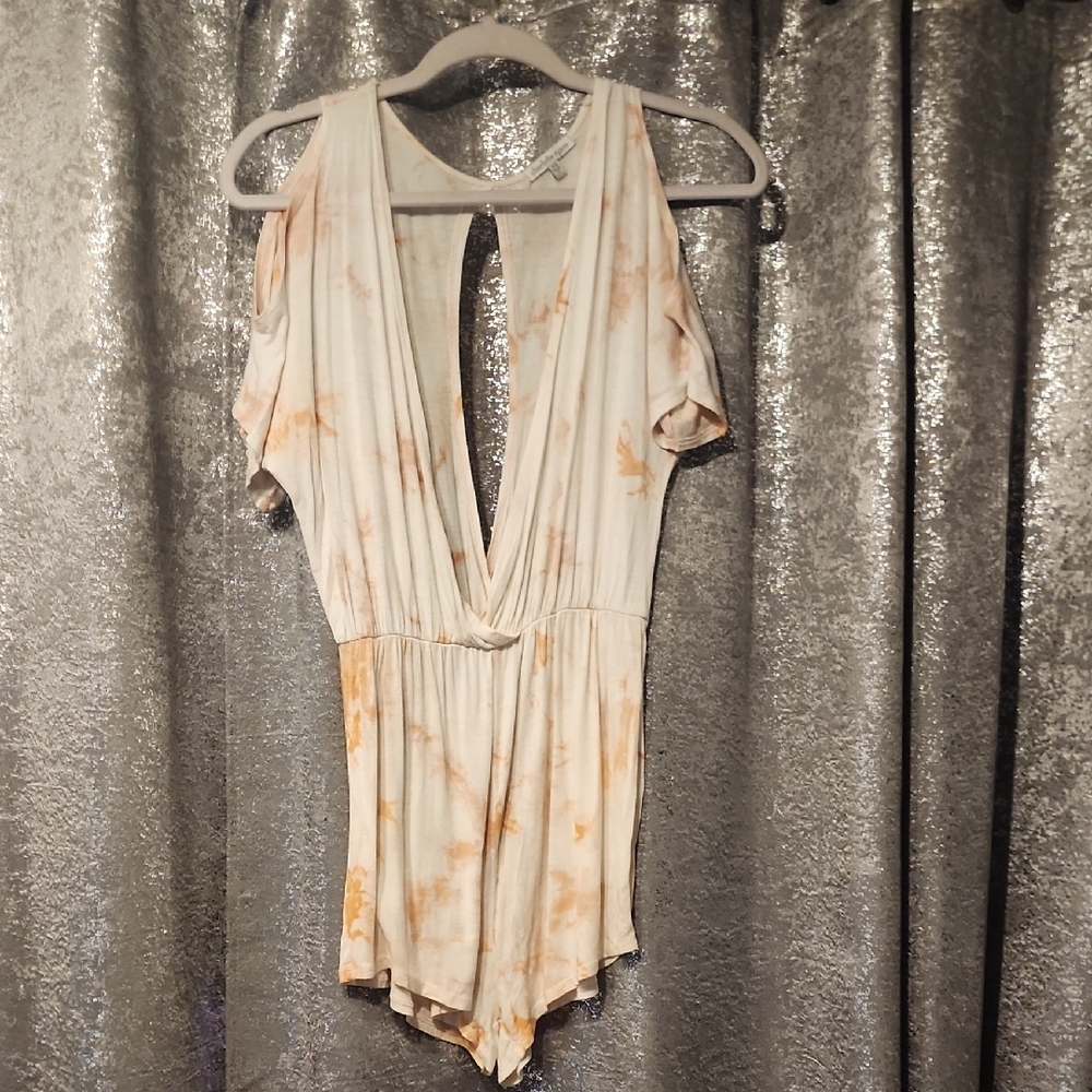 Trendy Tie-Dye Romper Size XS Charlotte Russe